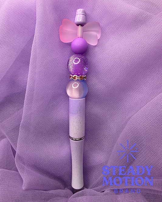 Purple Bow Sparkle